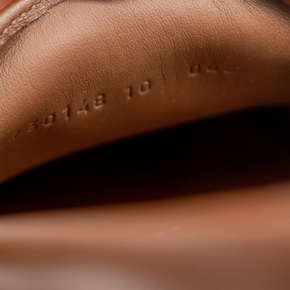 10G 10.5 US Gucci Interlocking G Leather Moccasin Driver Brown Loafers Leather main image 10